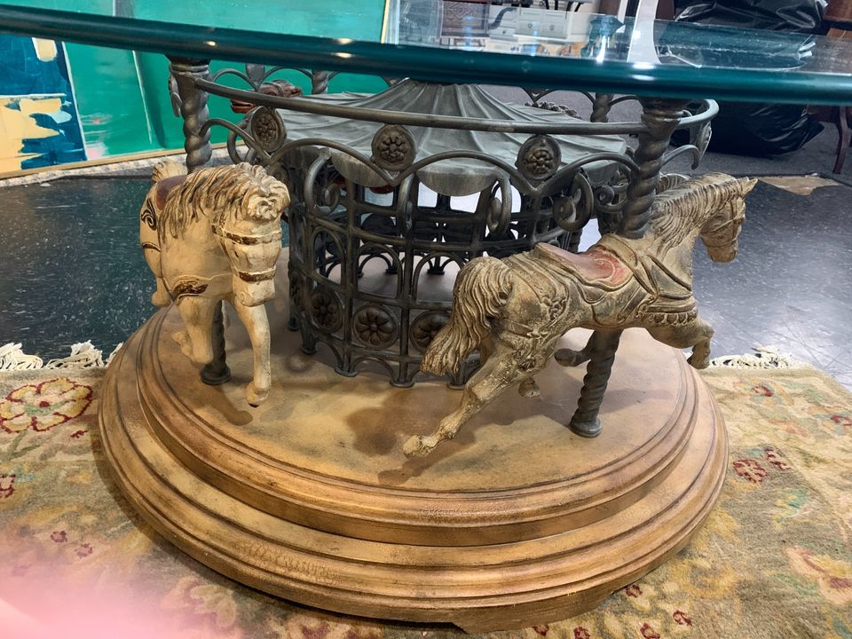 4 horse carousel table > Carousel Tables & More > Carousel